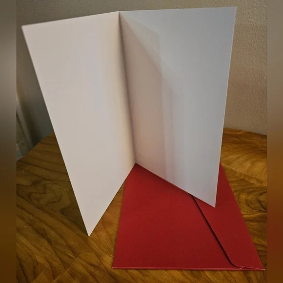 Romantic Greeting Card with Red Envelope - Picture 2 of 2